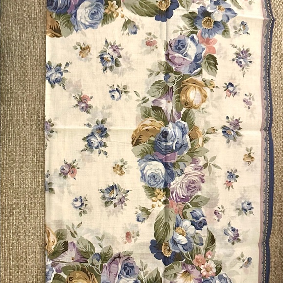 Laura Ashley Floral Handkerchief - Blue and Multicolor - Picture 5 of 10